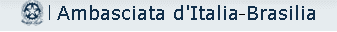 Logo della Repubblica Italiana - Ambasciata d'Italia Brasilia